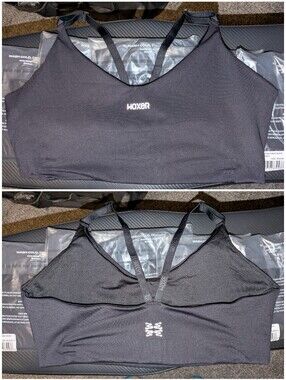 Woxer Black Win Lift Strappy Sports Bras